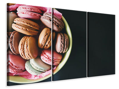 3-piece-canvas-print-a-bowl-of-macaroons