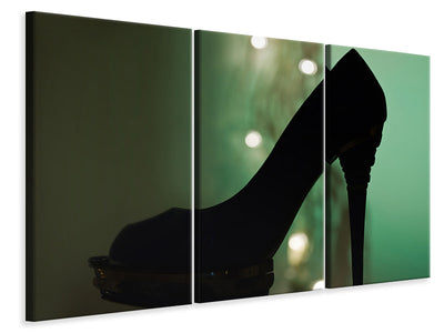 3-piece-canvas-print-black-high-heel