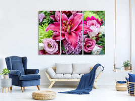 3-piece-canvas-print-bouquet-with-lily