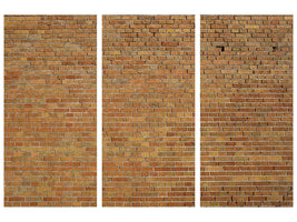 3-piece-canvas-print-brick-background