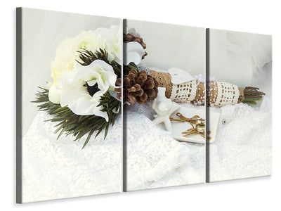 3-piece-canvas-print-bridal-bouquet-with-wedding-rings