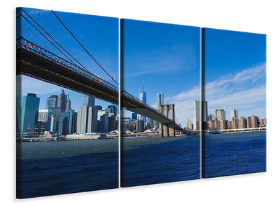 3-piece-canvas-print-brooklyn-bridge-in-sunshine