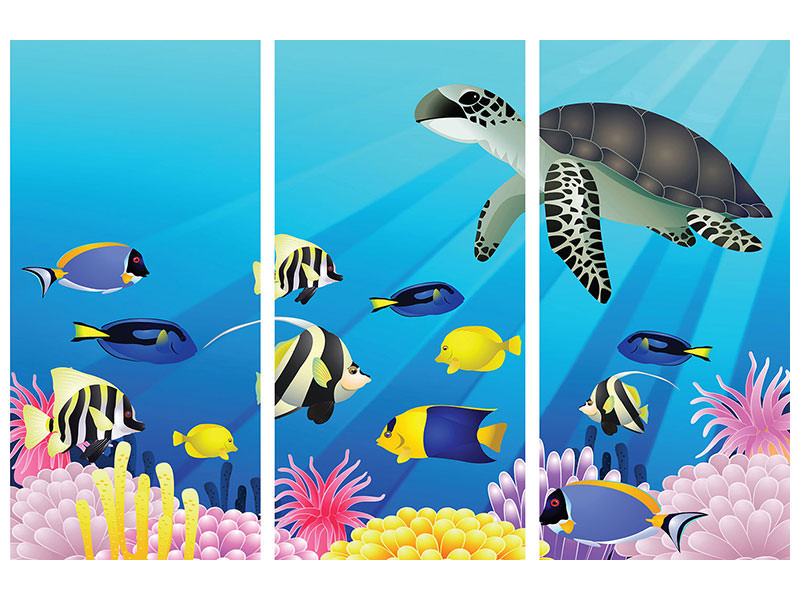 3-piece-canvas-print-childrens-underwater-world