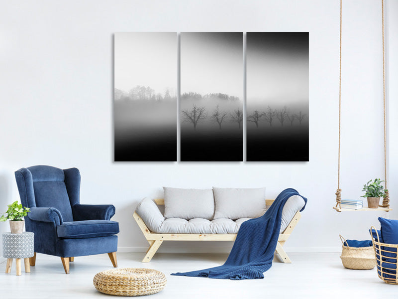 3-piece-canvas-print-eight-trees-in-the-mist