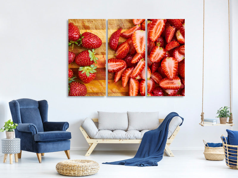 3-piece-canvas-print-fresh-strawberries