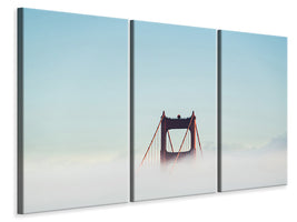 3-piece-canvas-print-golden-gate-in-the-fog