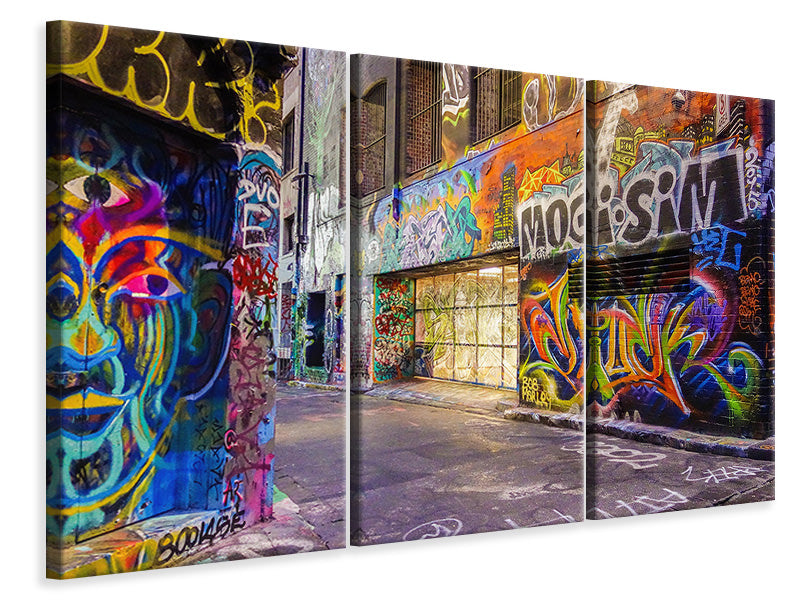 3-piece-canvas-print-houses-with-graffiti