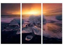 3-piece-canvas-print-jokulsarlonas-sunrise-ii