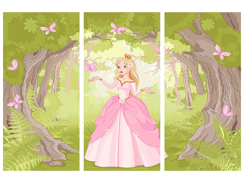 3-piece-canvas-print-princess-in-the-wood