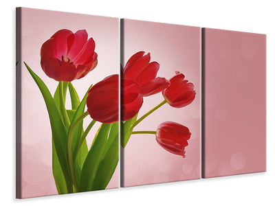 3-piece-canvas-print-red-tulips-bouquet