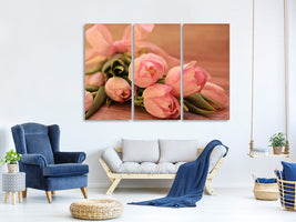 3-piece-canvas-print-romantic-tulip-bouquet