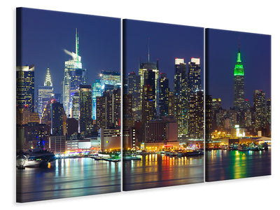 3-piece-canvas-print-skyline-new-york-midtown-at-night