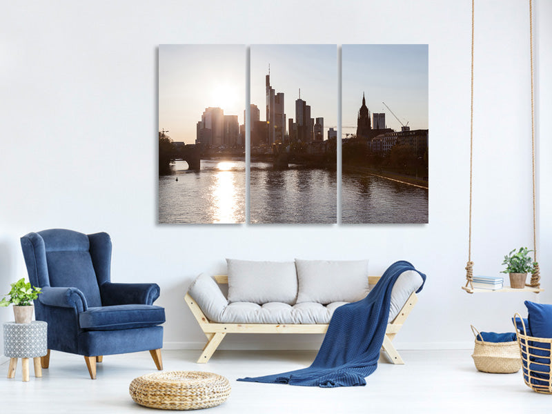 3-piece-canvas-print-skyline-sunrise-in-frankfurt