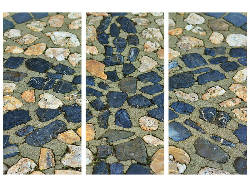 3-piece-canvas-print-stone-mosaic