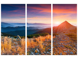 3-piece-canvas-print-sunset-in-the-alps