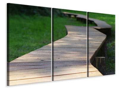 3-piece-canvas-print-the-path-in-the-park