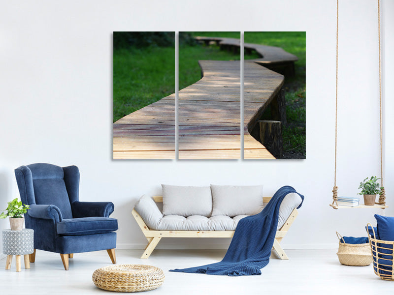 3-piece-canvas-print-the-path-in-the-park
