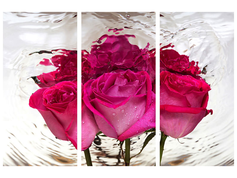 3-piece-canvas-print-the-rose-reflection
