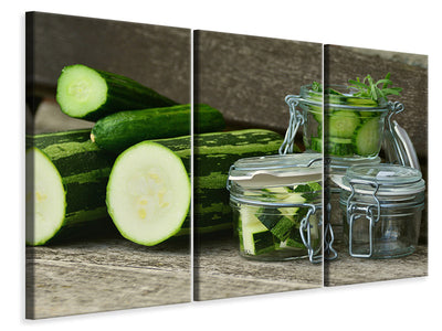 3-piece-canvas-print-zucchinis-and-cucumbers