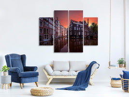 4-piece-canvas-print-amsterdam-dawn