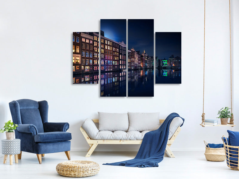 4-piece-canvas-print-amsterdam-windows-colors