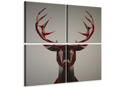4-piece-canvas-print-antlers