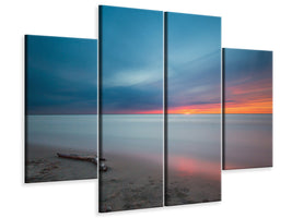 4-piece-canvas-print-beach-in-the-sunset