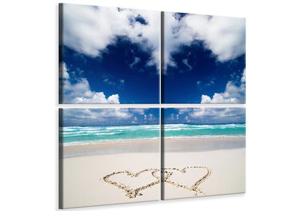 4-piece-canvas-print-beach-love-s