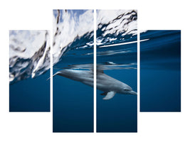 4-piece-canvas-print-bottlenose-dolphin-turciops-aduncus