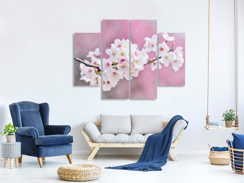 4-piece-canvas-print-cherry-blossoms-xxl