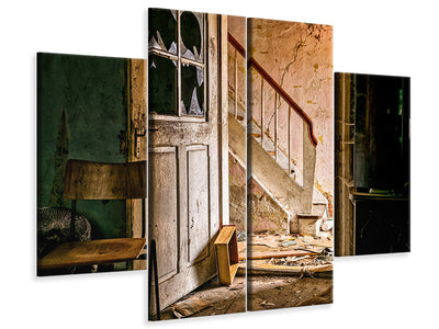 4-piece-canvas-print-crumbled-stairs