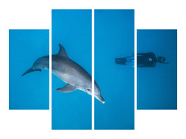 4-piece-canvas-print-dolphin-and-freediver