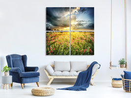 4-piece-canvas-print-flowers-landscape