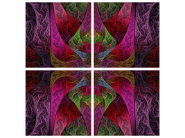 4-piece-canvas-print-fraktally-pattern