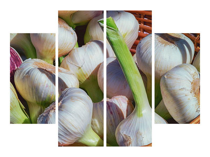 4-piece-canvas-print-fresh-garlic