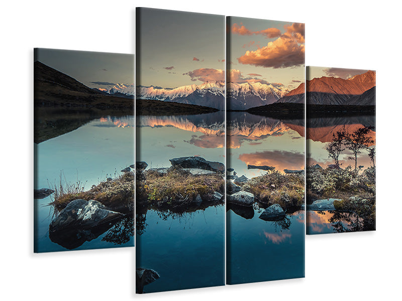 4-piece-canvas-print-gongga-twilight