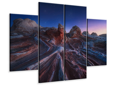 4-piece-canvas-print-gordian-stone-knot
