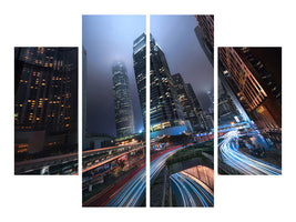 4-piece-canvas-print-hong-kong-city-lights