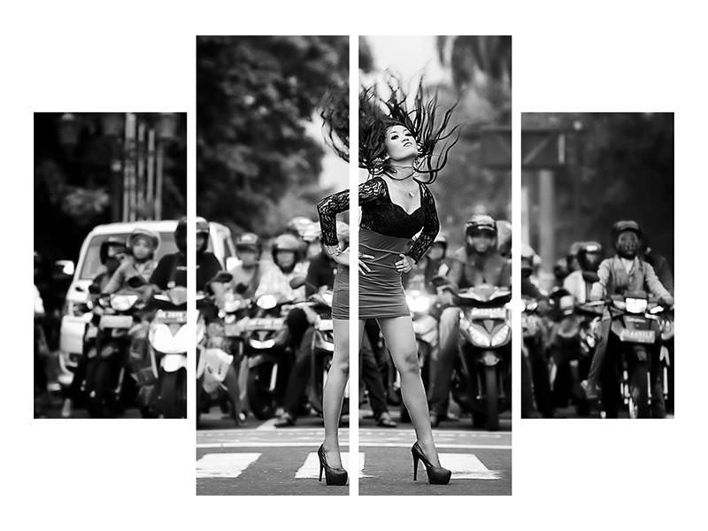 4-piece-canvas-print-ignore-it-enjoy-poses-on-the-streets