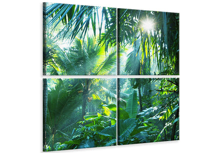 4-piece-canvas-print-in-tropical-forest
