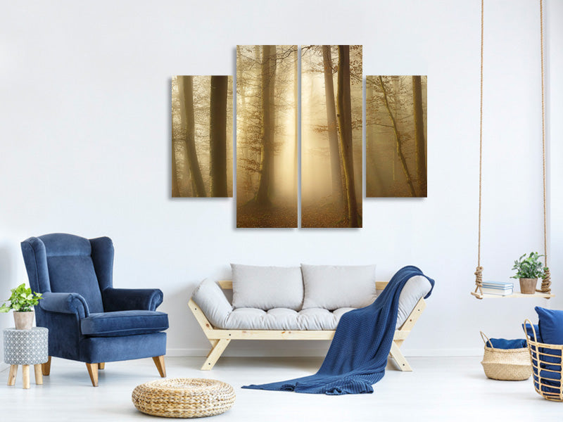 4-piece-canvas-print-into-the-trees