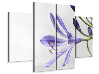 4-piece-canvas-print-lily-flower-in-purple