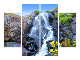 4-piece-canvas-print-moving-waterfall