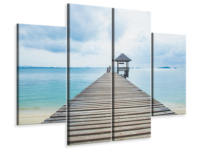 4-piece-canvas-print-ocean-footbridge