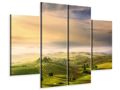 4-piece-canvas-print-podere-belvedere-sunrise