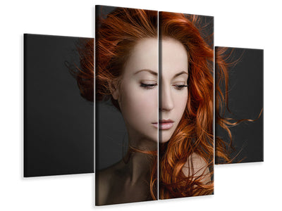 4-piece-canvas-print-red-hair