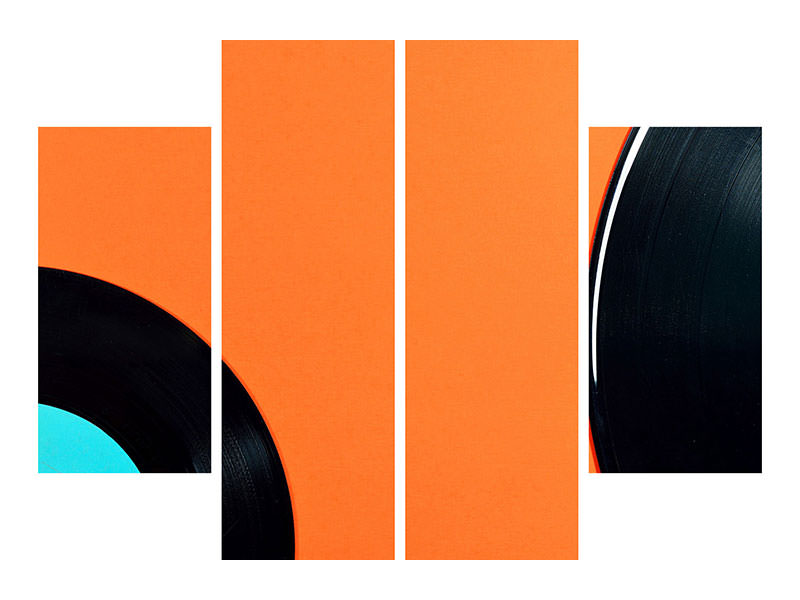 4-piece-canvas-print-retro-vinyl-record-motif