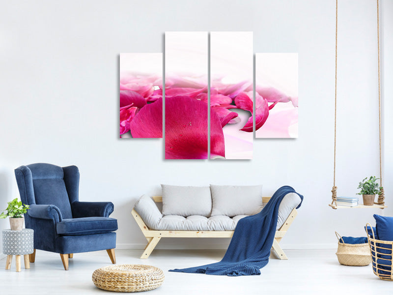 4-piece-canvas-print-rose-petals-in-pink-iii