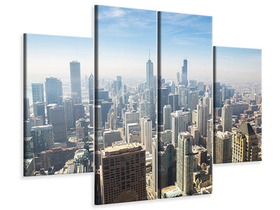 4-piece-canvas-print-skyscraper-chicago