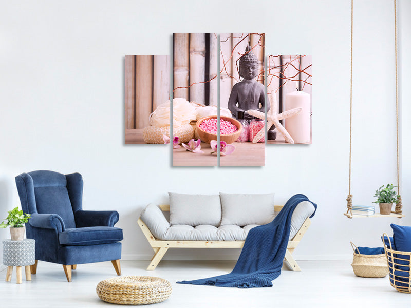 4-piece-canvas-print-spa-buddha